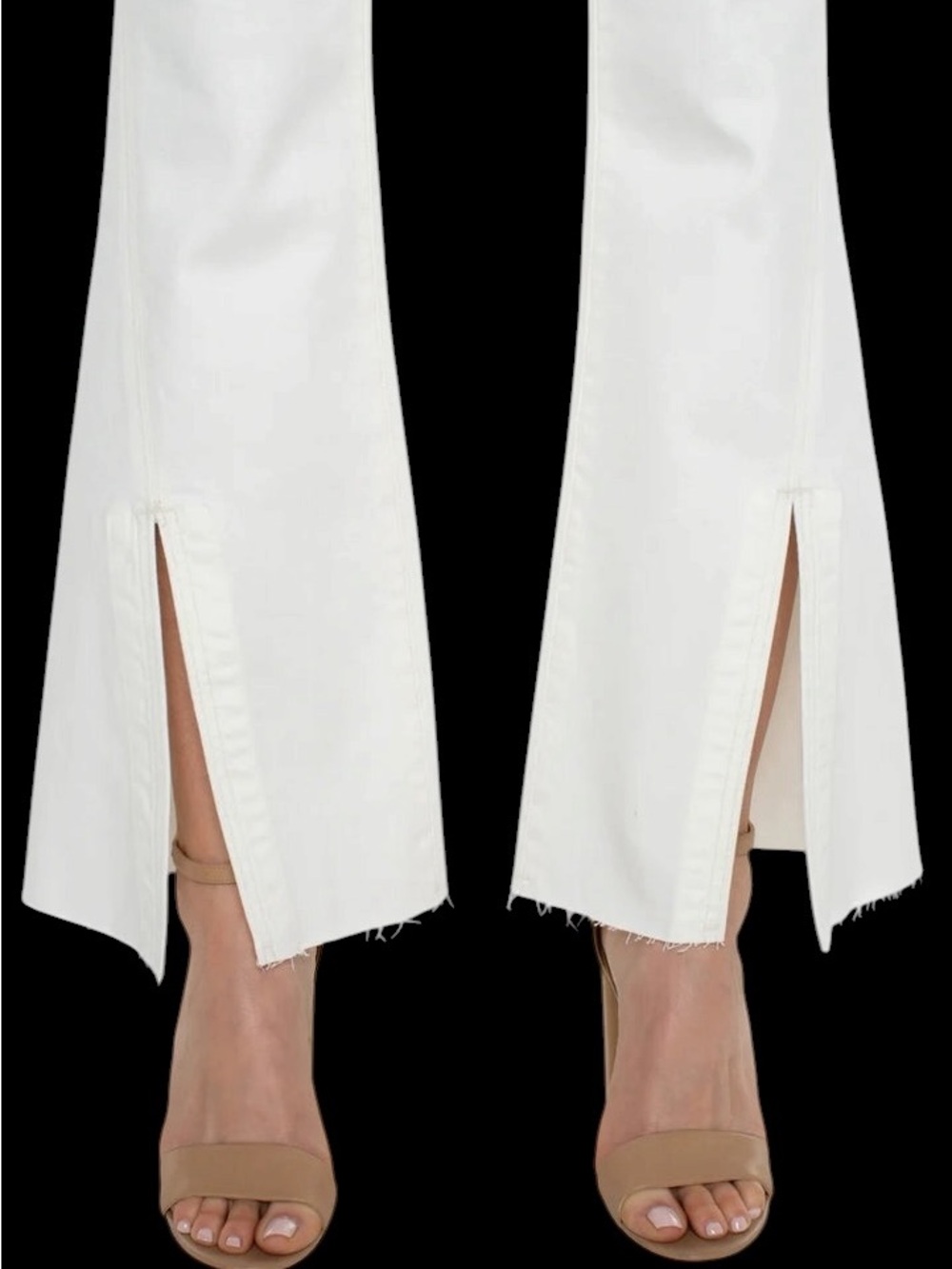 Liverpool | Women’s Liverpool Hannah Hi-Rise Flare White Split-Hem Jeans NWT 4 - Picture 3 of 13